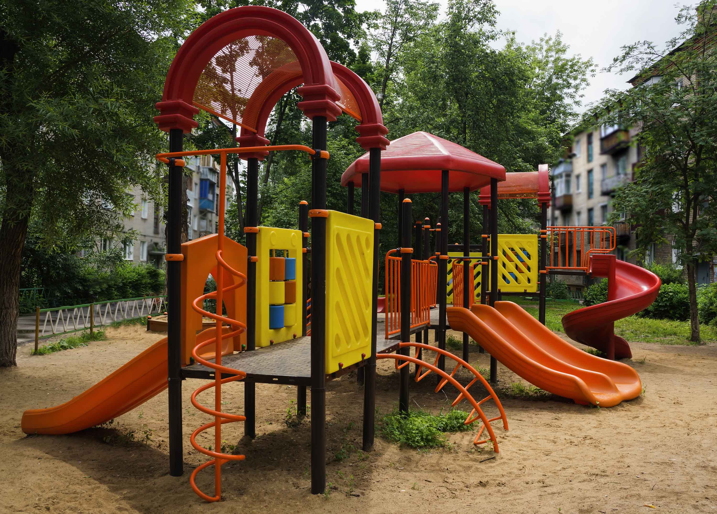 used playground slides