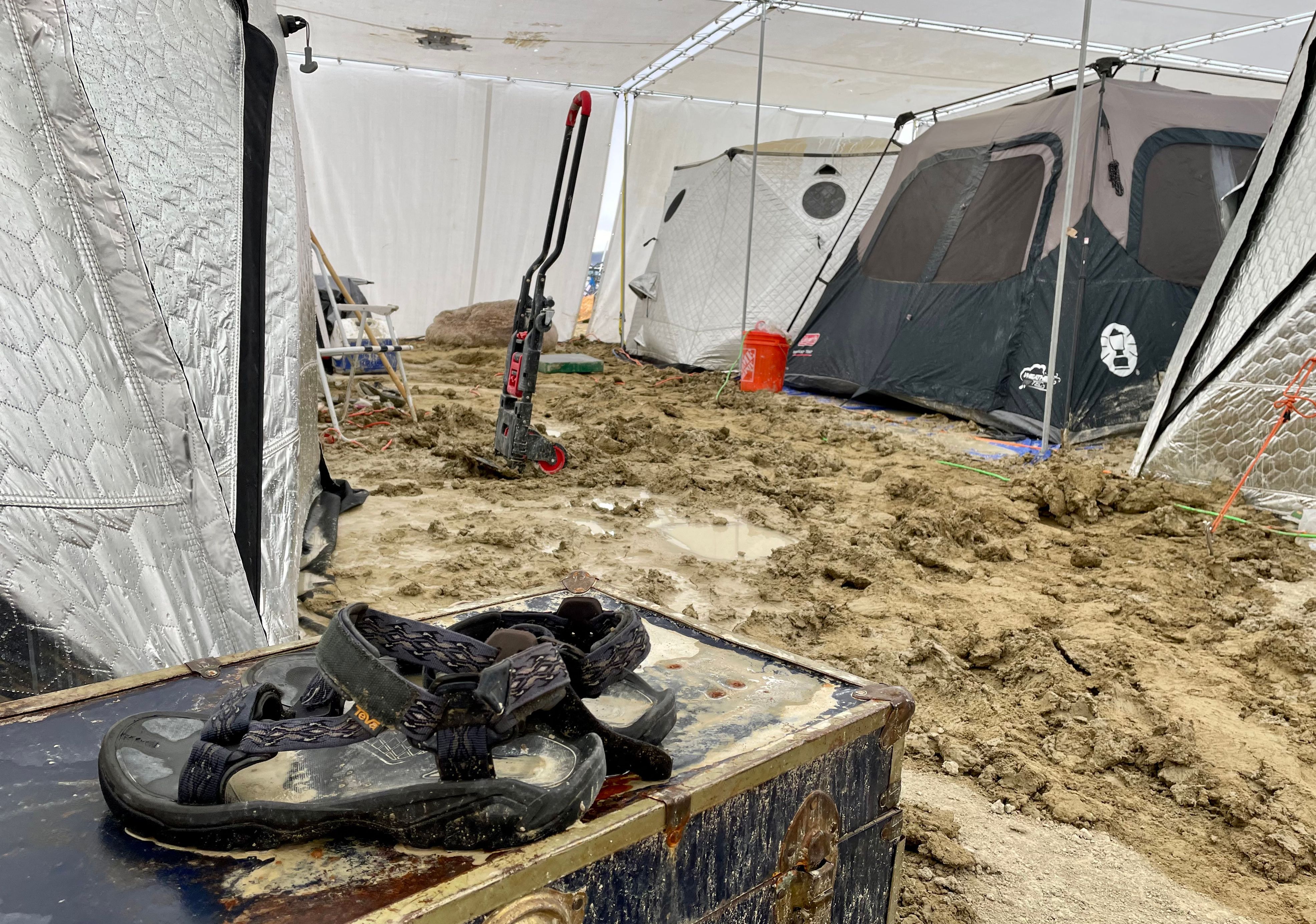 Burning Man Punters Stuck In The Mud (Literally) As Unexpected Storms