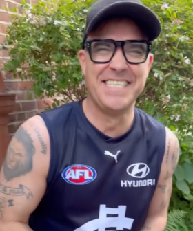 Robbie Williams Wears AFL Guernsey For Undercover Social Experiment